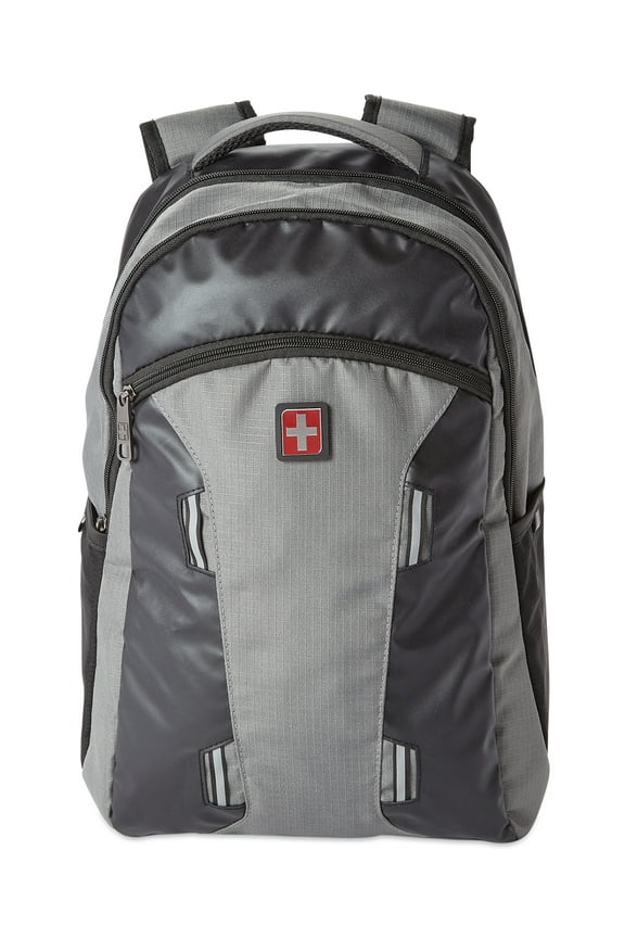 Adult Unisex Reflective Black Backpack with Adjustable Straps