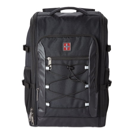 Swiss Tech Adult Unisex Zip Around Black Backpack