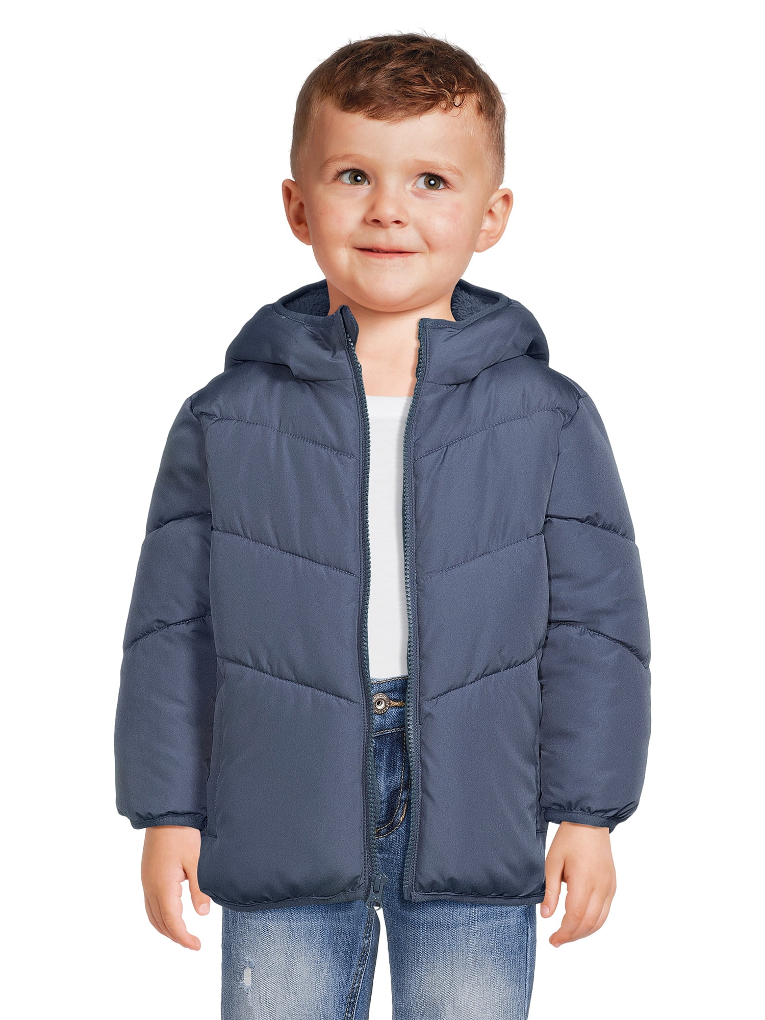 Swiss Tech Baby and Toddler Boy Heavyweight Puffer Jacket, Sizes 12M-5T ...