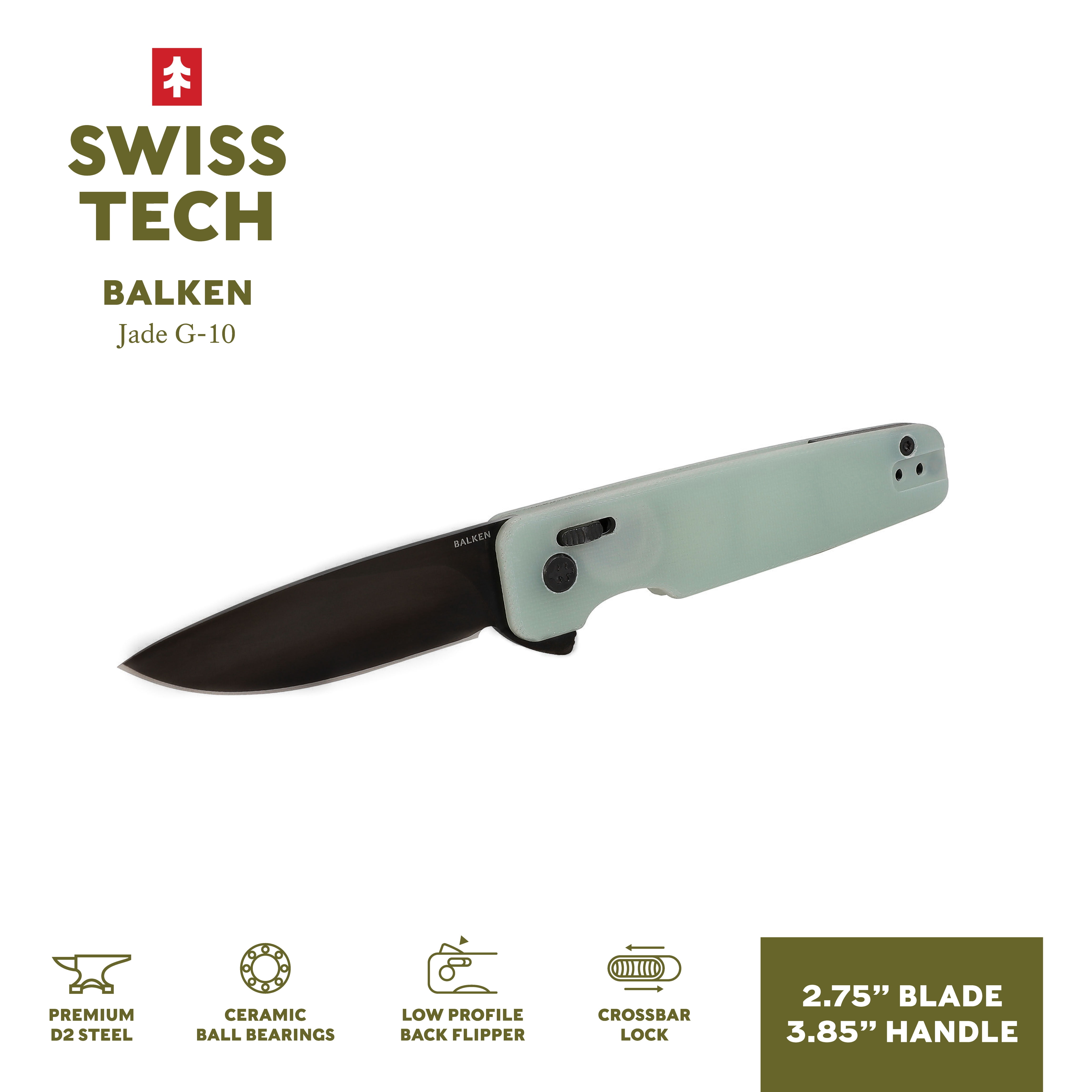 Free Shipping! Swiss Tech Balken Crossbar Locking Lightweight