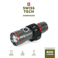 thumbnail image 1 of Swiss Tech Bike Rechargeable Helmet Light, Handlebar Light, 600 Lumens, IP67 Waterproof, Multiple Modes, Bicycle, 1 of 13