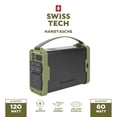 thumbnail image 1 of Swiss Tech Portable Power Station, 120W, 99.9Wh Battery Backup with Multiple Charging Ports for Camping, 1 of 13