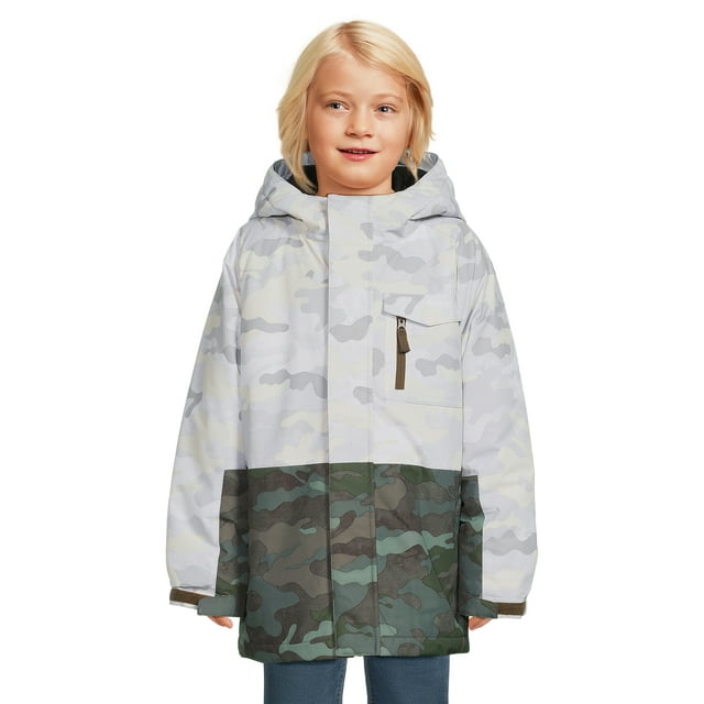 Swiss Tech Boys 3 in1 System Winter Jacket with Hood, size 418
