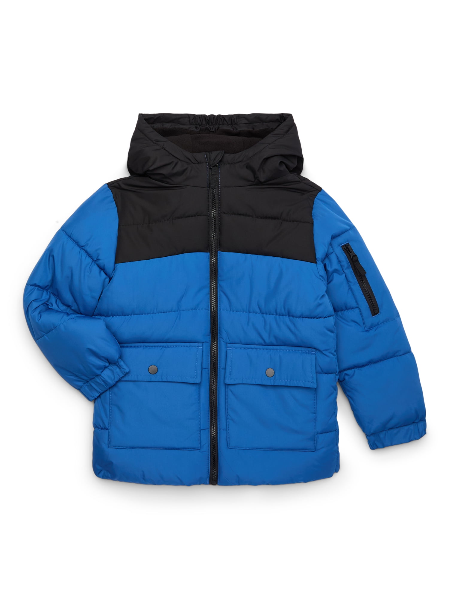 ふゆページ Swiss Tech Boys' Puffer Parka with Hood, Sizes 4-18