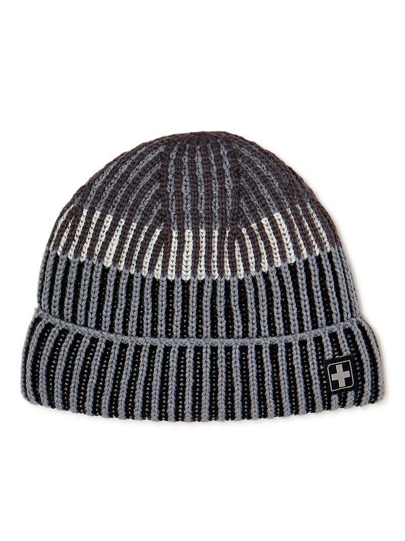 Swiss Tech Thinsulate Ribbed Knit Cap - Winter Hat - Walmart.com