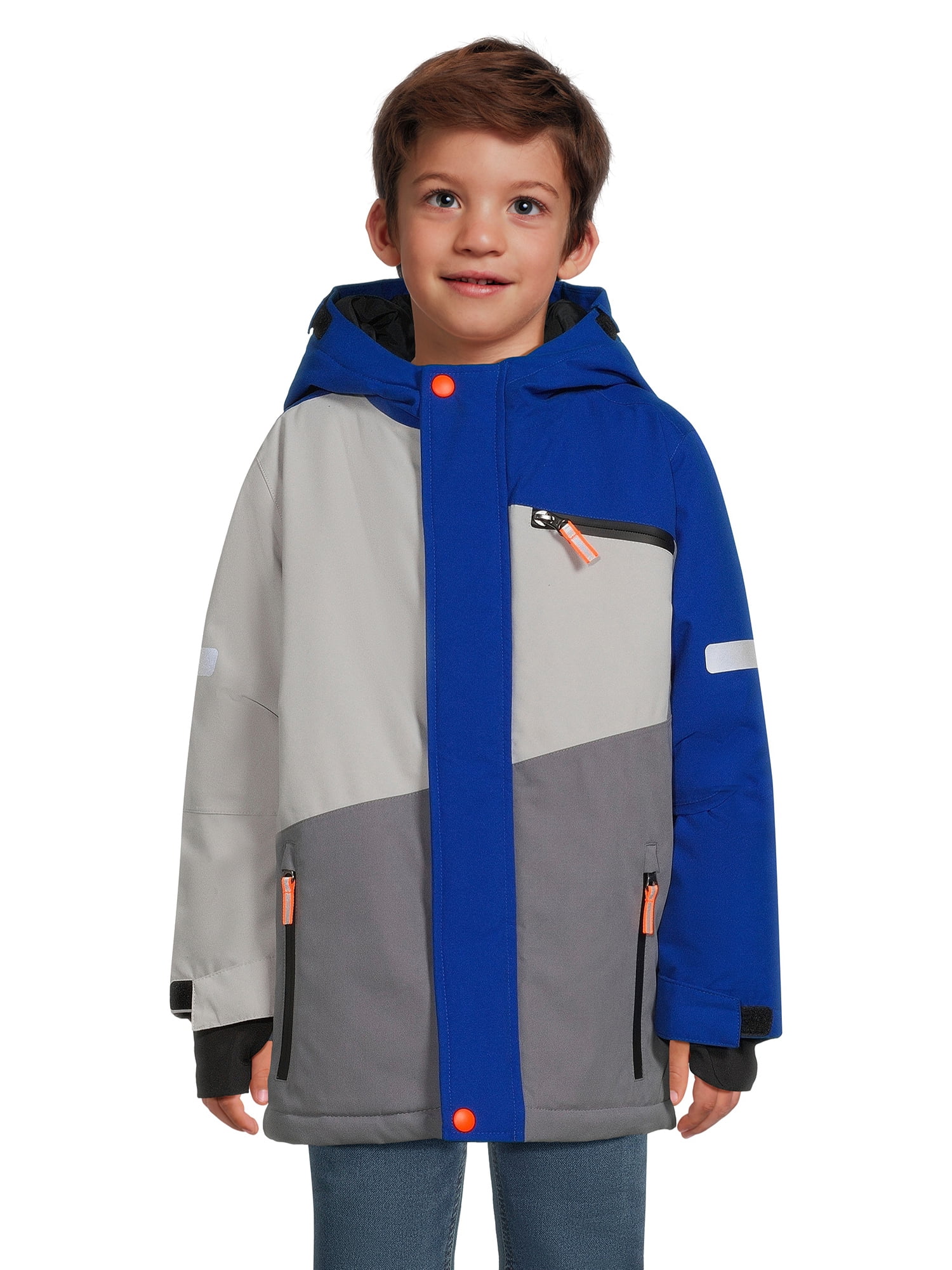 Swiss Tech Boys Water Repellent Ski Jacket with Adjustable Hood, Sizes ...