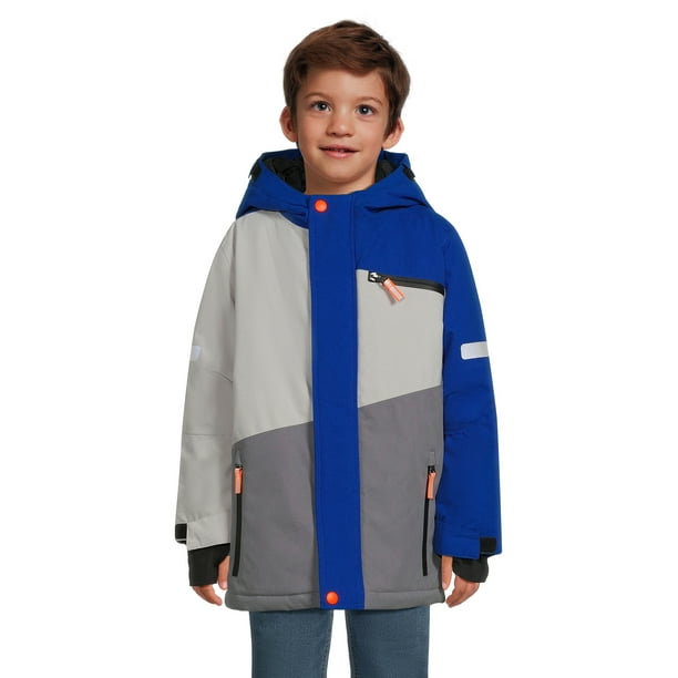 Swiss Tech Boys Water Repellent Ski Jacket with Adjustable Hood, Sizes ...