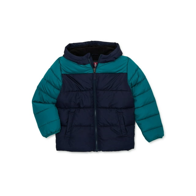 Swiss Tech Boys Winter Puffer Jacket with Hood, Sizes 4-18 & Husky ...