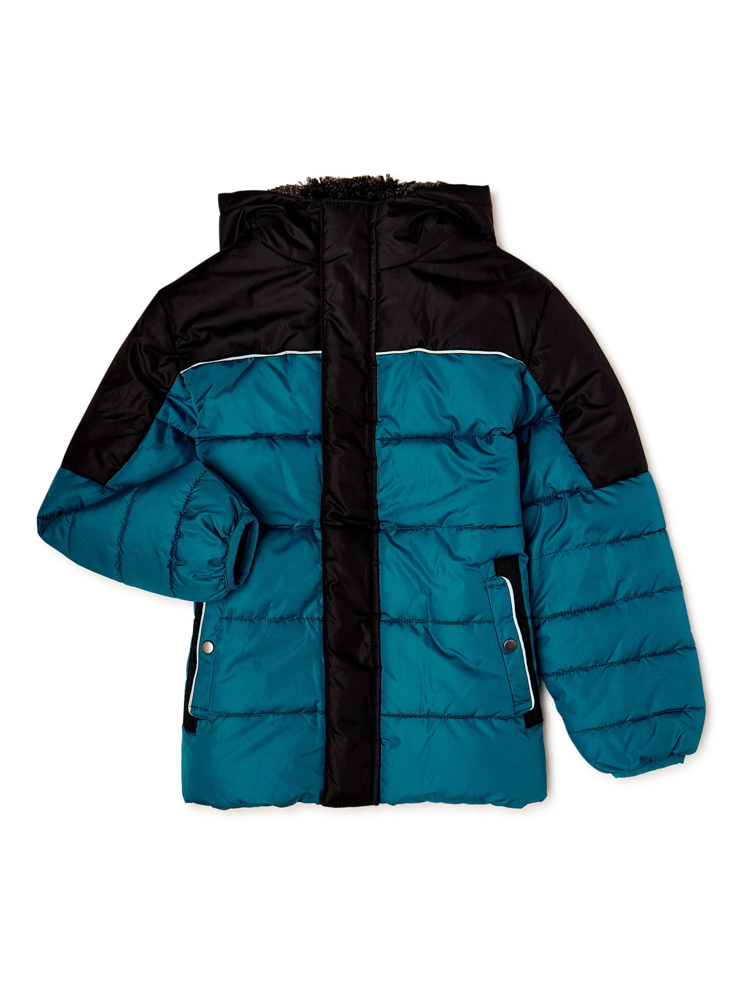 Swiss Tech Boys Winter Puffer Jacket with Hood, Sizes 4-18 - Walmart.com
