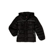 SWISS TECH Boys Winter Puffer Jacket with Hood, Sizes 4-18