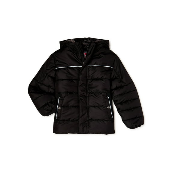 Swiss Tech Boys Winter Puffer Jacket with Hood, Sizes 4-18