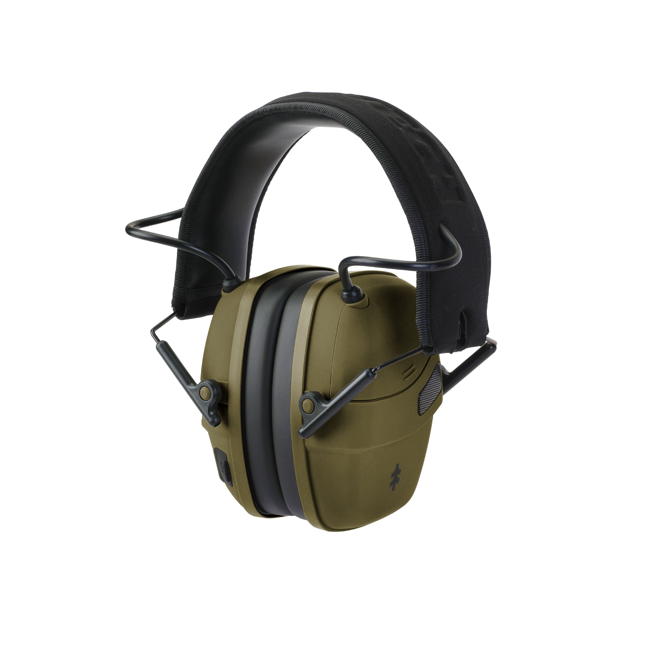 Swiss Tech Electronic Hearing Protection Earmuffs, 24 dB Noise Reduction, Green