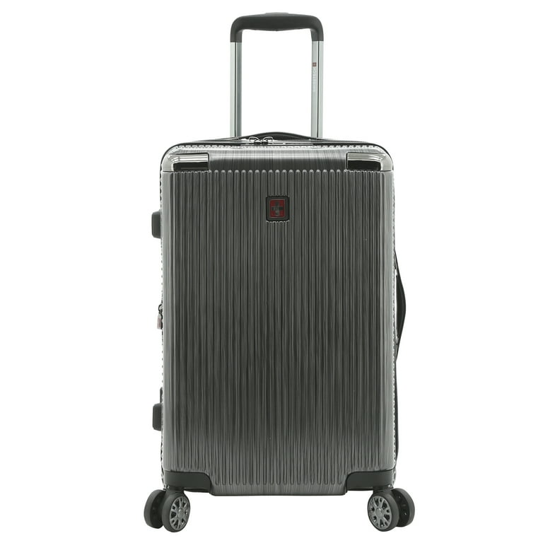 Swiss Tech Excursion 21 Hard side Expandable Carry on Luggage Charcoal Walmart
