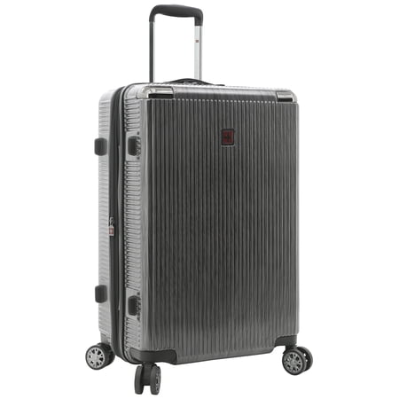 Excursion Expandable 25" Charcoal Hard Side Spinner Luggage with TSA Lock and Ergonomic Grip