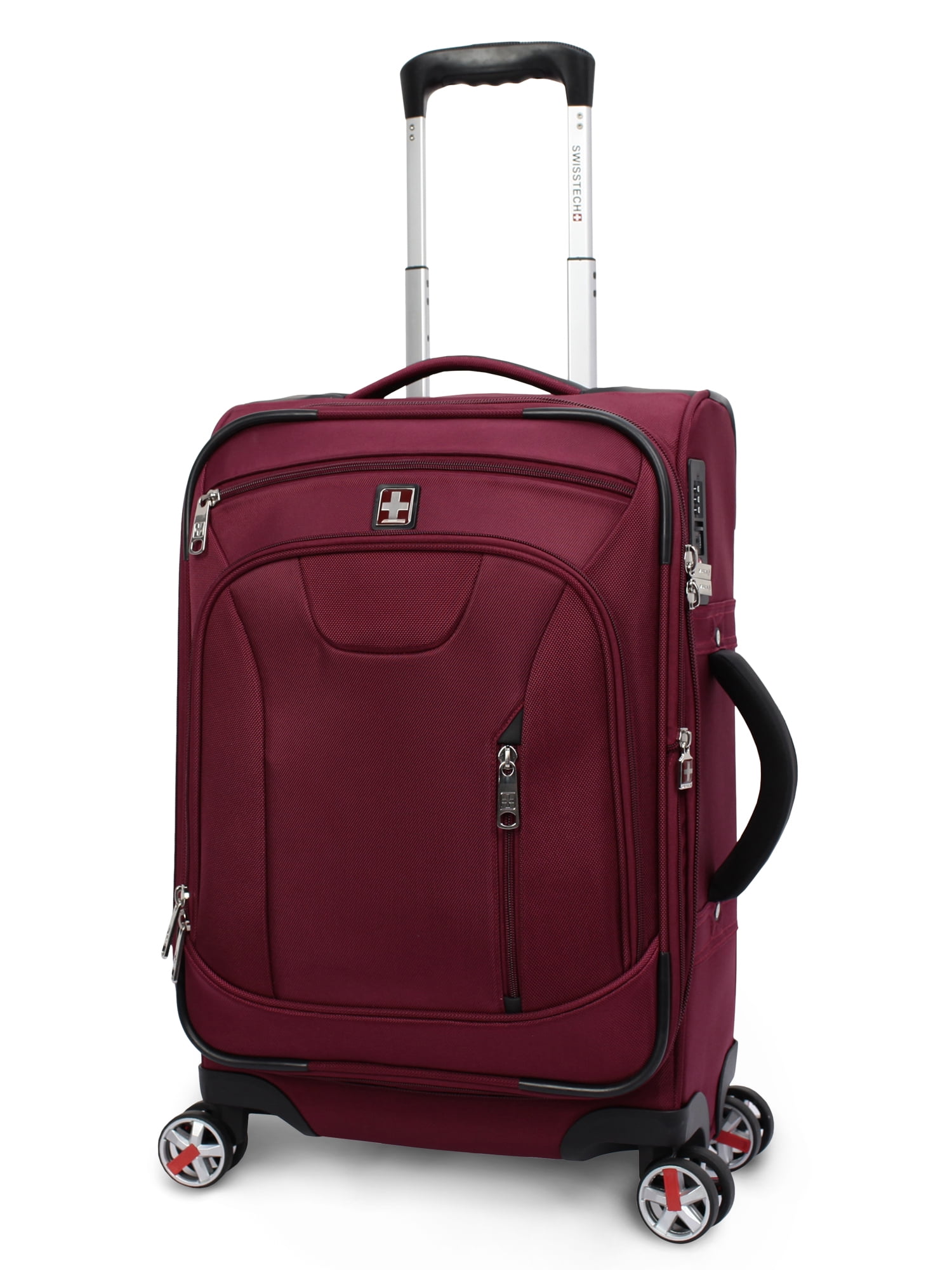 Swiss Tech Executive 21 Inch Soft side Carry-on Luggage, Red
