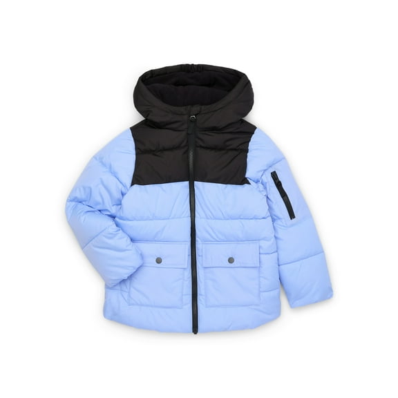 Swiss Tech Girls Colorblock Puffer Jacket, Size 4-18