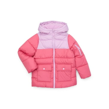 Swiss Tech Girls Colorblock Puffer Jacket, Size 4-18