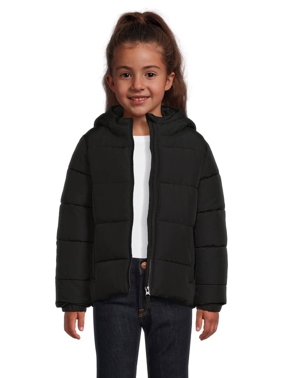 Girls Heavyweight Puffer Coat, Sizes 4-18 & Plus