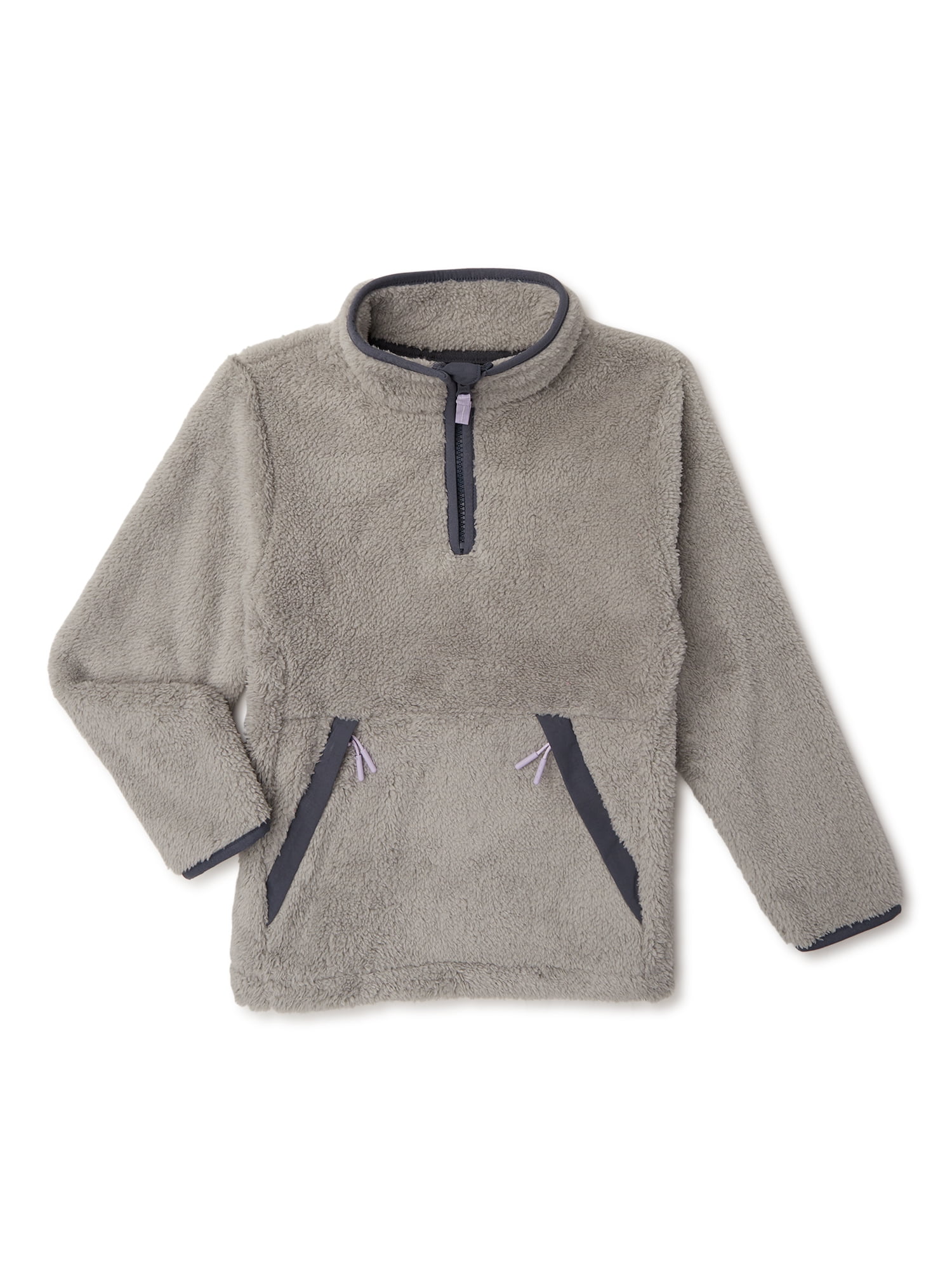 Swiss Tech Girls Matching Family Faux Sherpa Quarter Zip Pullover Sizes 4 18 Plus Walmart