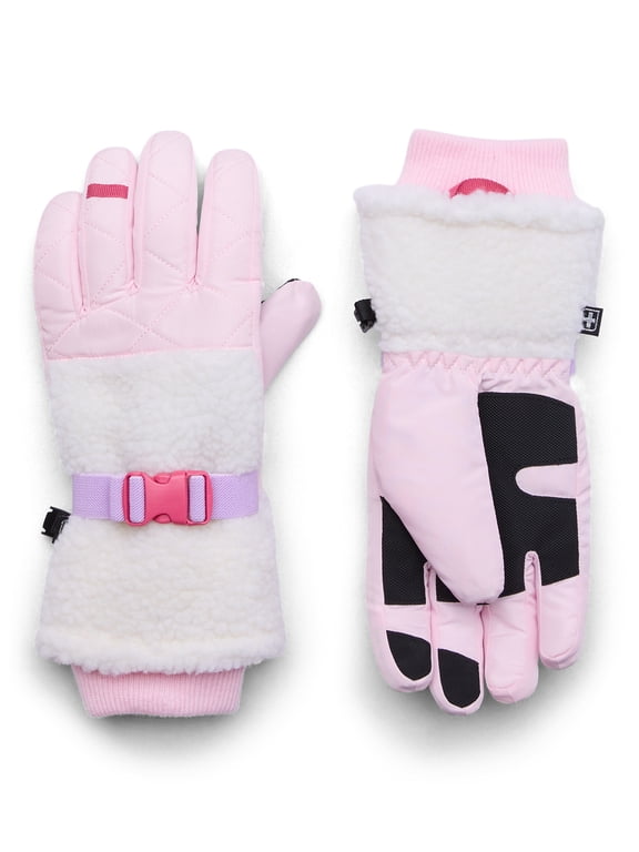 Girls Plush Gloves, Sizes S-XL