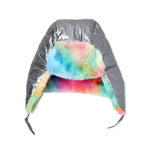 Swiss Tech Girls Rainbow Trapper Hat, Sizes S-XL