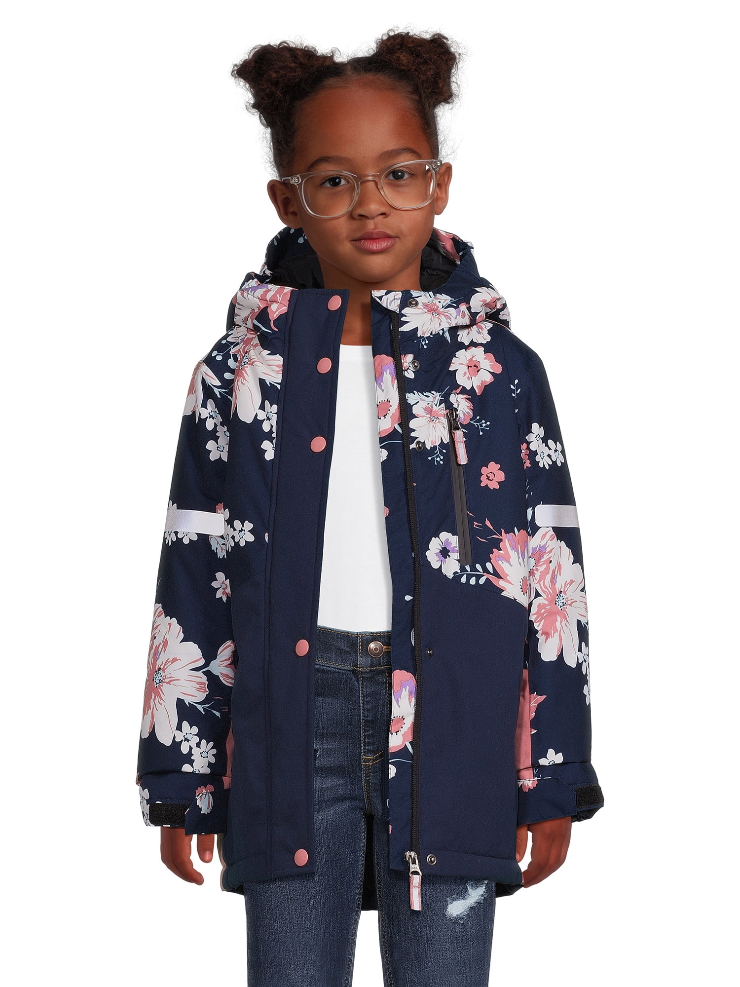 Swiss Tech Girls Ski Jacket, Wind-Resistant & Waterproof, Sizes 4-18