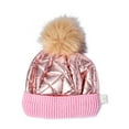 thumbnail image 1 of Swiss Tech Girls Thinsulate Lined Knit Cap with Faux Fur Pom, Sizes S-XL, 1 of 1