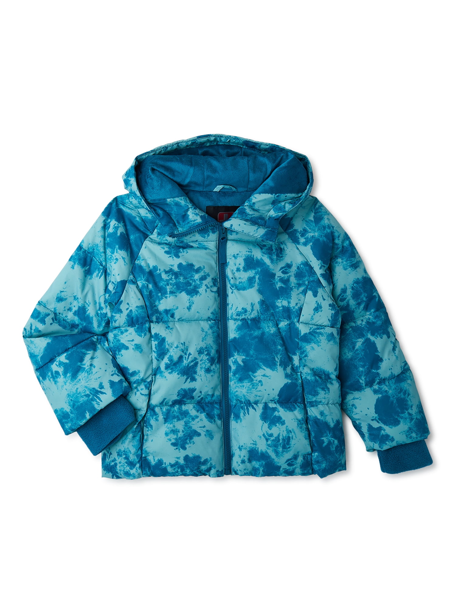 Swiss Tech Girls Winter Puffer Jacket with Hood, Sizes 4-18 & Plus ...