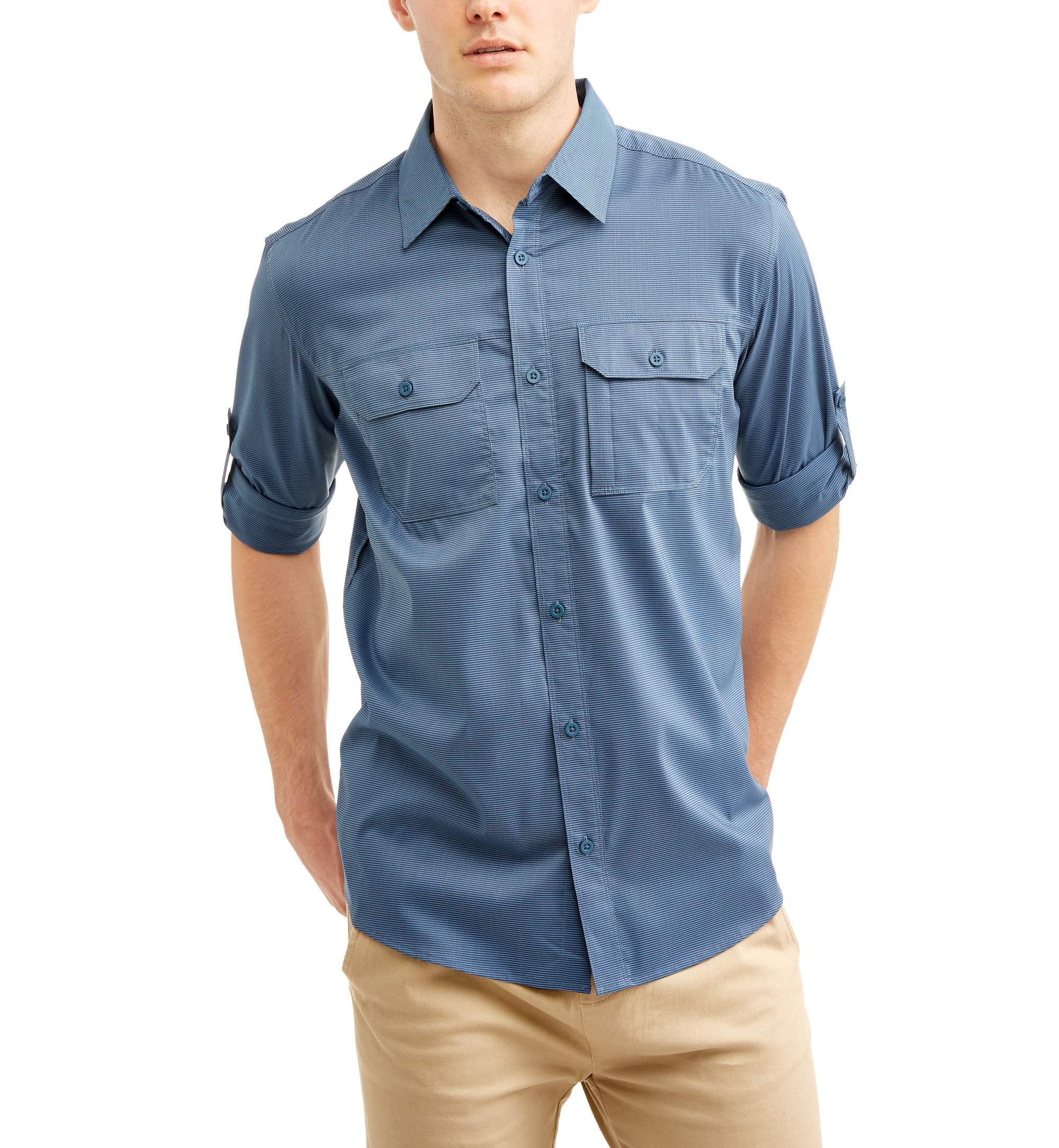 ジャケット・アウター tech long sleeve band collar shirt A34_LAH548_02_13_2024072414073
