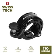 Swiss Tech Low-Profile Premium Bike Bell, Black
