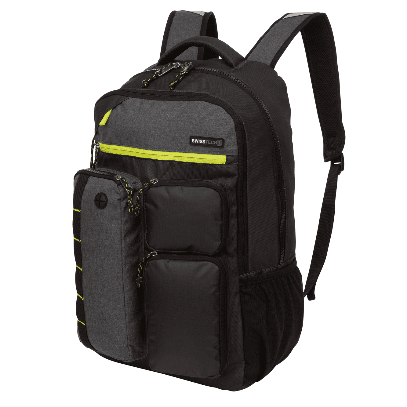 Swiss Tech Lucerne 34.4 L School Laptop Backpack Tablet Sleeve, Gray ...
