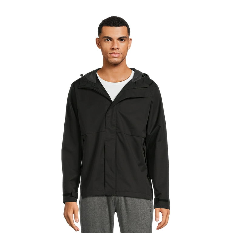 Swiss Tech Men s and Big Men s Water Resistant Rain Jacket Lightweight Sizes S 3XL Walmart