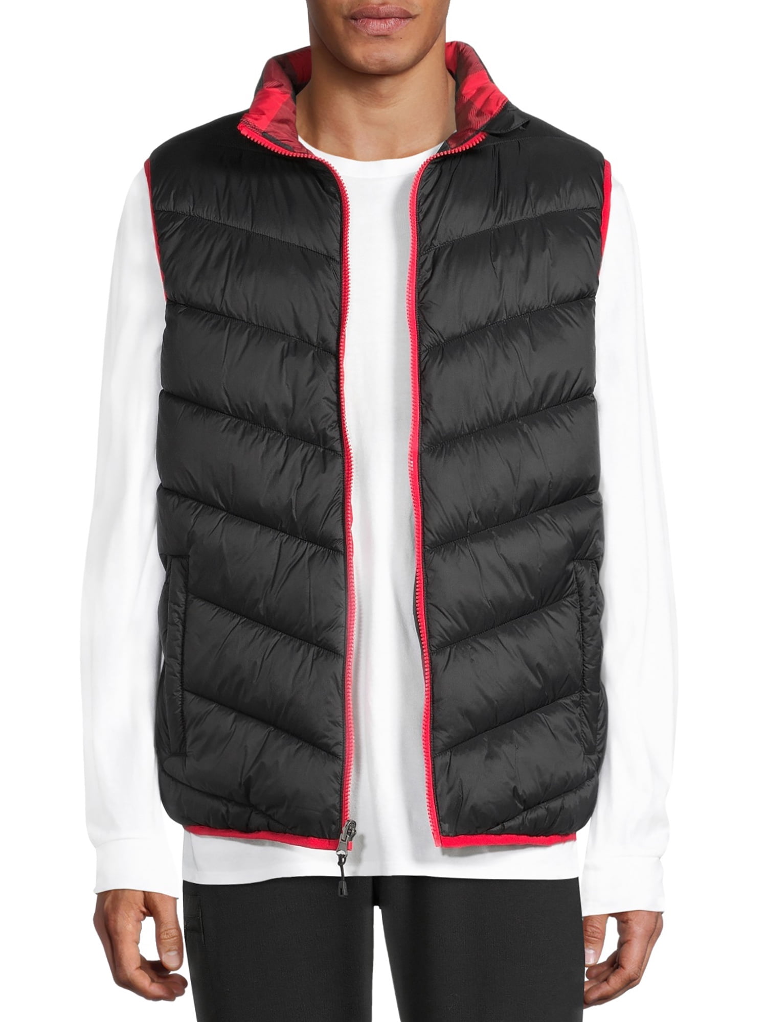 Swiss Tech Men's Reversible Puffer Vest, Up to Size 3XL - Walmart.com