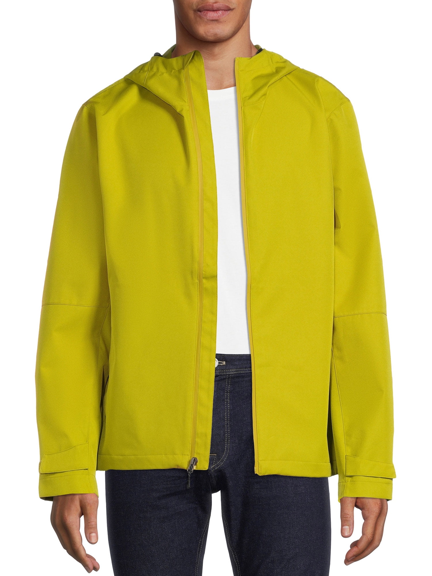 Swiss Tech Men's Water Repellent Rain Jacket with Hood