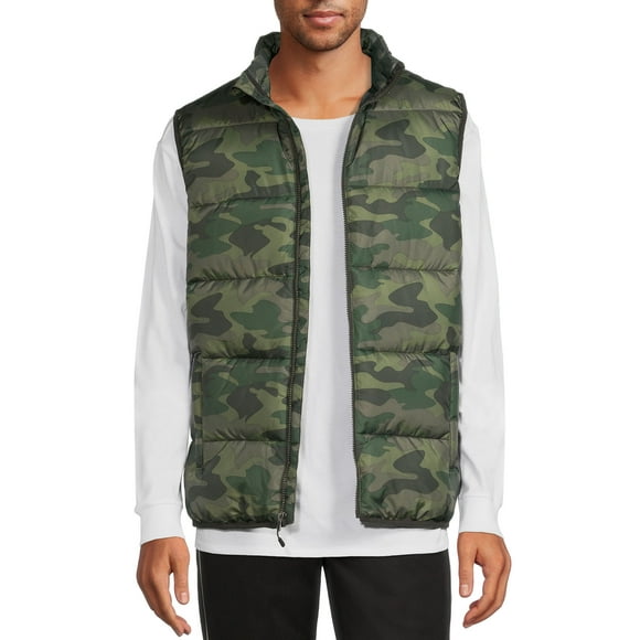 Swiss Tech Men's and Big Men's Puffer Vest, Up to 5XL