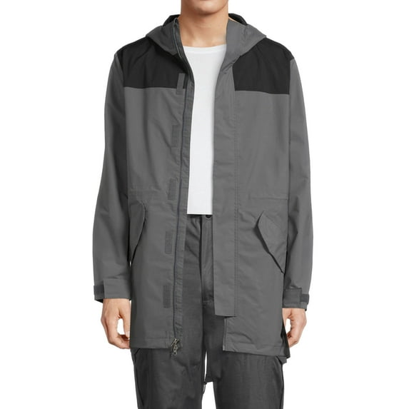 Swiss Tech Men's and Big Men's Rainshell Parka, Up to Size 5XL