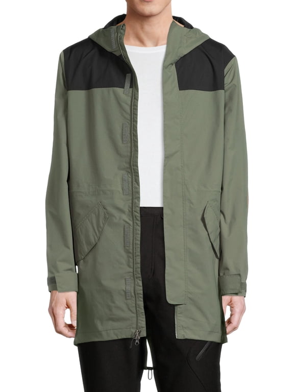 Men's and Big Men's Rainshell Parka, Up to Size 5XL