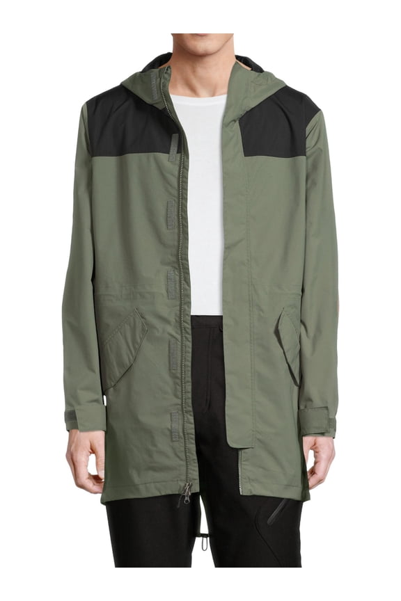 Men's and Big Men's Rainshell Parka, Up to Size 5XL