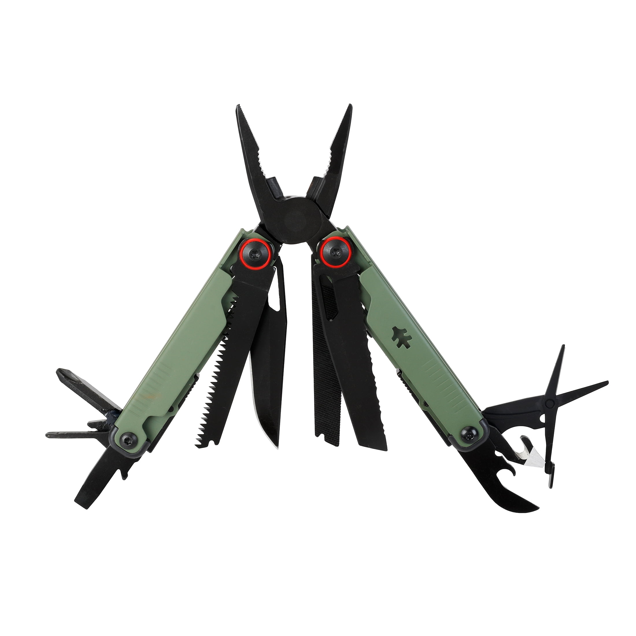Swiss Tech 17 in 1 Multitool Knife with AUS 8 Steel Blade Scissors