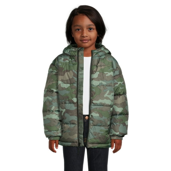 Swiss Tech Puffer Jacket, Sizes 4-18 Husky