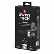 Swiss Tech Rechargeable LED Headlamp, IP54 Weatherproof, Drop Resistant, Motion Activated, 700 Lumen