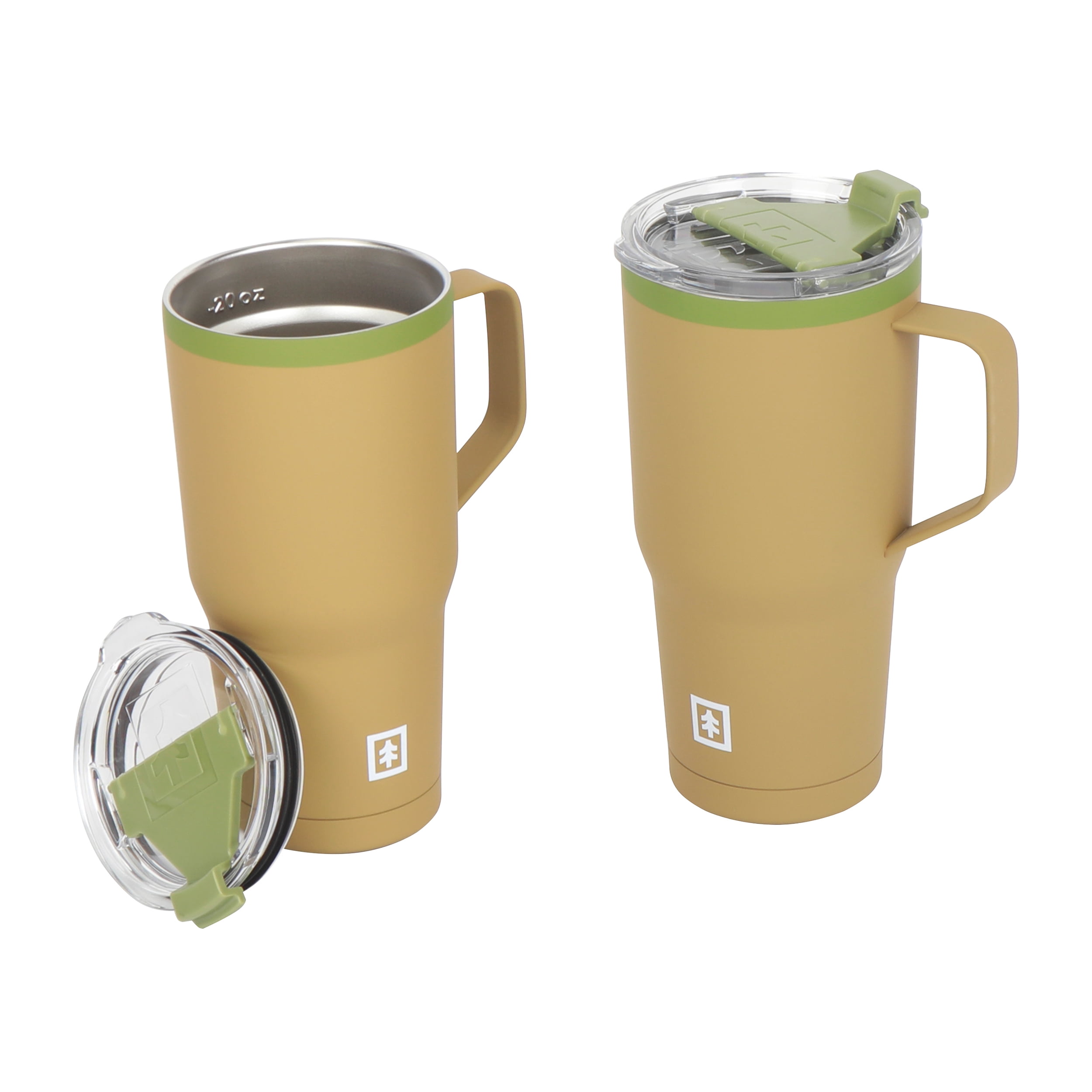Difference Between YETI Rambler 20 oz Tumbler & Travel Mug with Handle and  Stonghold Lid 