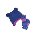 Swiss Tech Toddlers' Hat and Gloves Set, 2Piece, Purple