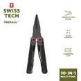 thumbnail image 1 of Swiss Tech Überall CT Shears 10-in-1 Multi-Tool with AUS-8 Steel Blade, Carabiner & Sheath – Black, 1 of 6