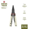 thumbnail image 1 of Swiss Tech 10 in 1 Multitool with Spring Action Shears AUS 8 Steel Blade Carabiner and Sheath, Ivory, 1 of 6