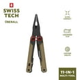 thumbnail image 1 of Swiss Tech Überall 11-in-1 Multi-Tool with AUS-8 Steel Blade, Carabiner & Sheath - Tan, 1 of 6