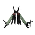 thumbnail image 1 of Swiss Tech 17 in 1 Multitool Knife with AUS 8 Steel Blade Scissors and Saw, Olive, 1 of 12