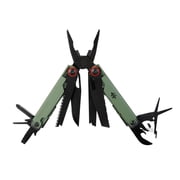 Swiss Tech 17 in 1 Multitool Knife with AUS 8 Steel Blade Scissors and Saw, Olive