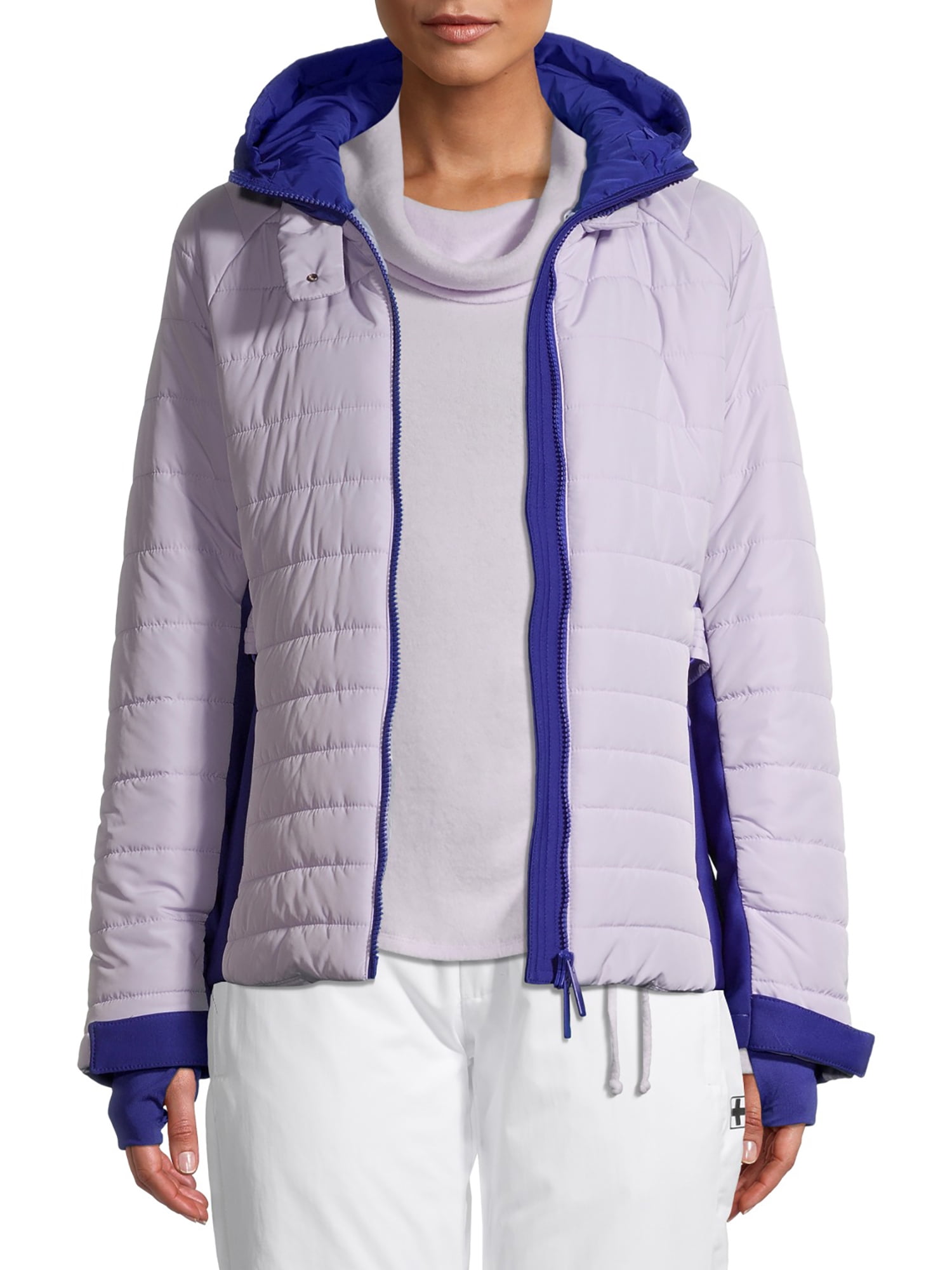 Swiss Tech Women's Belted Ski and Snowboard Jacket with Hood