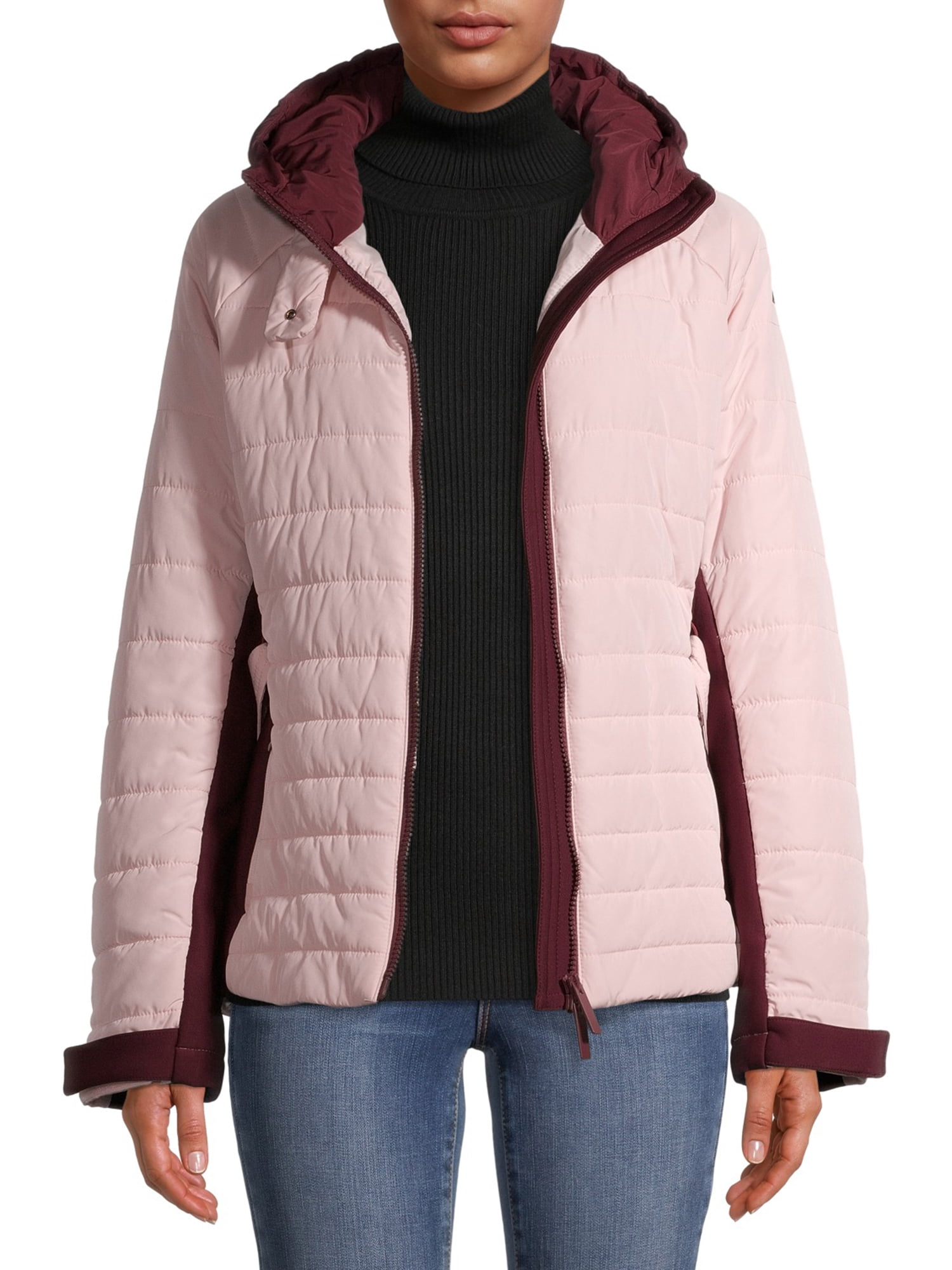 Swiss Tech Women's Belted Ski and Snowboard Jacket with Hood